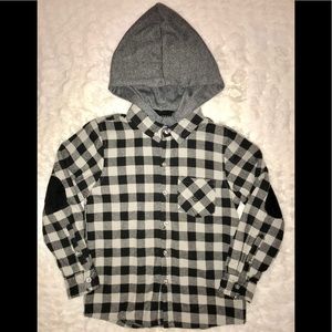 Long Sleeve Flannel Hoodie